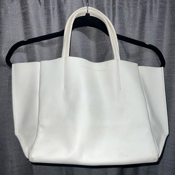 Ampersand As Apostrophe Leather Tote Purse